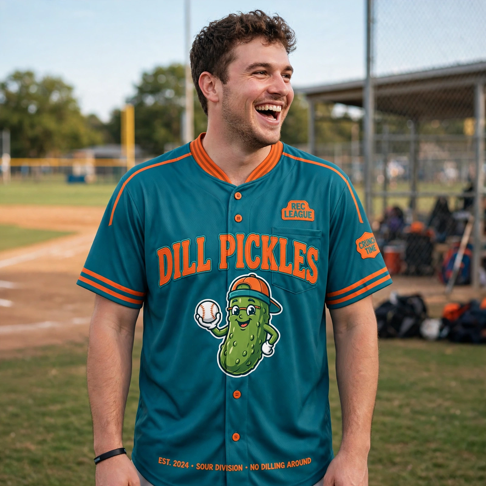 Rec League Baseball Jersey – Funny Custom Team Jersey - Image 2