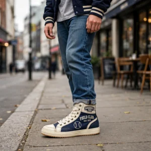 Alternative view of Baseball Fan High Top Shoes – Custom Team Name & Year Sneakers