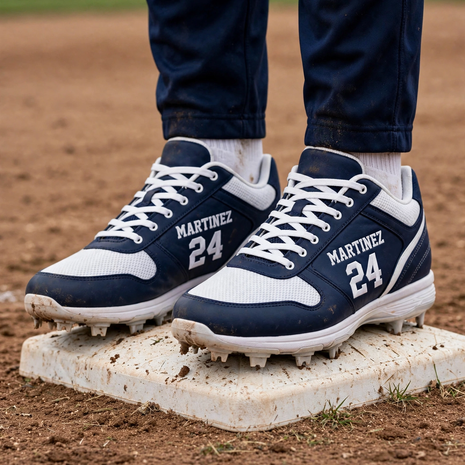 Custom Baseball Cleats – Personalized Name & Number Low Top Shoes - Image 2