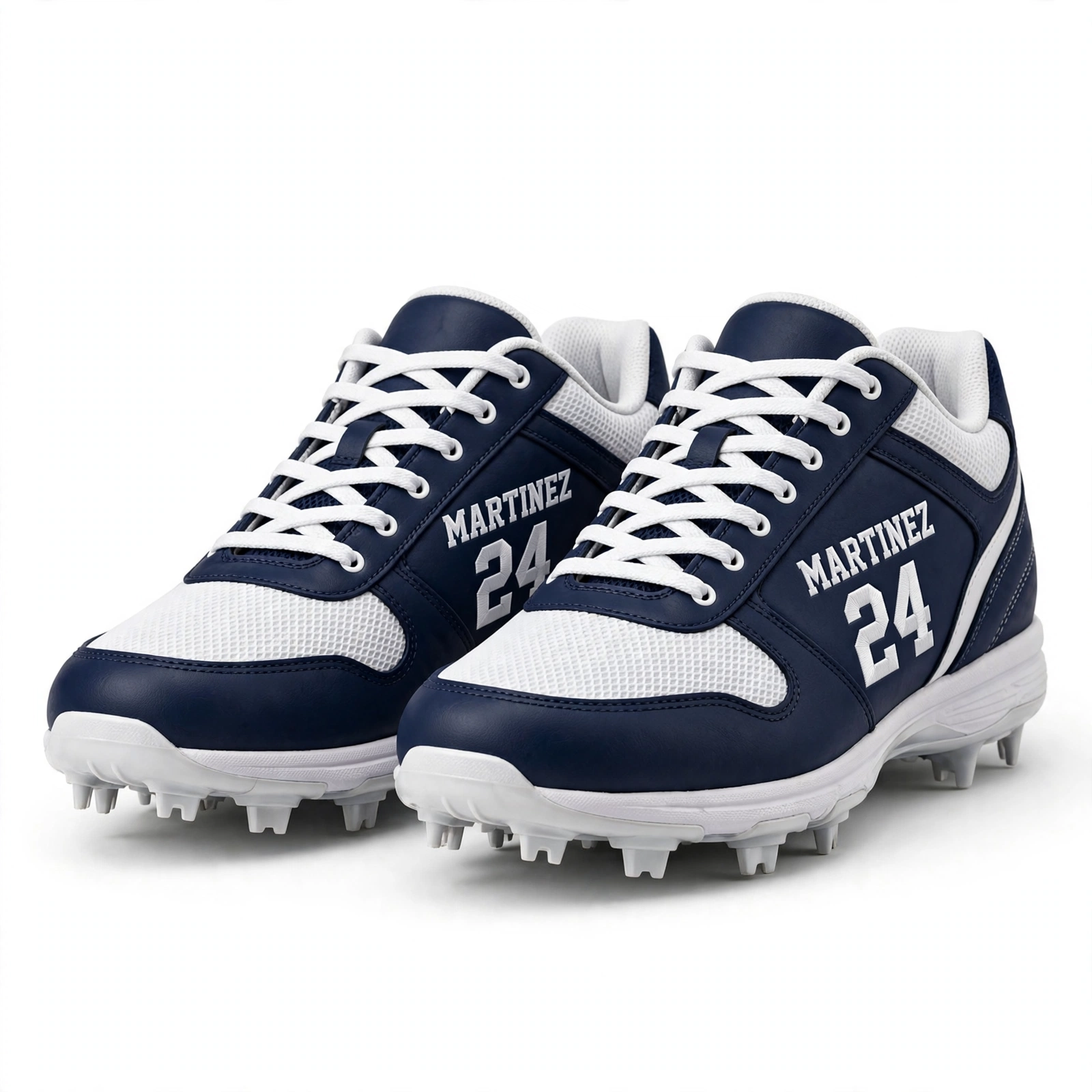 Custom Baseball Cleats – Personalized Name & Number Low Top Shoes